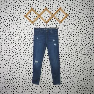 Wonder Nation Medium Wash Distressed Denim Girls Skinny Leg Jeggings